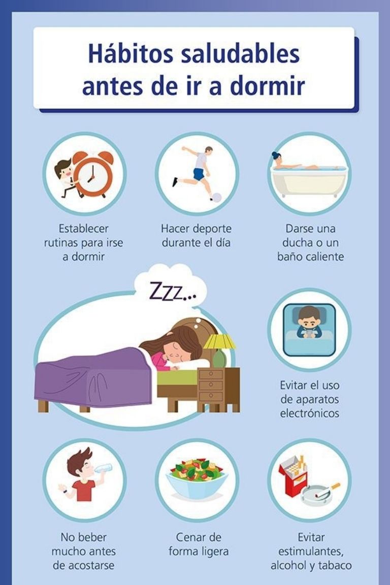 Buenos hábitos para mejores tu forma de dormir