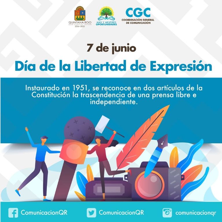 Cada 7 de junio en México se conmemora el Día de la Libertad de Expresión