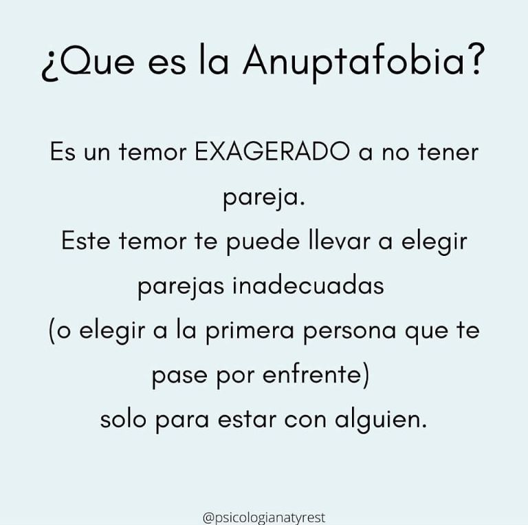 Qué es la anuptafobia