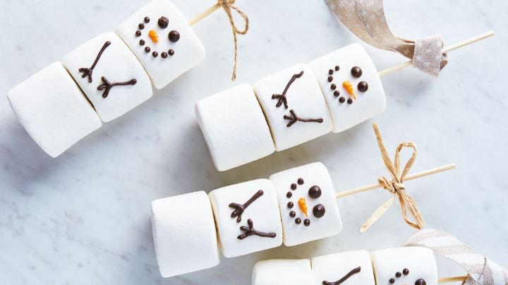Postres navideños: Sigue esta receta para preparar tiernos muñecos de nieve hechos de bombón