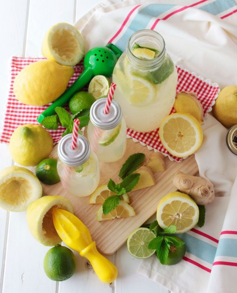 Soda de jengibre con limón 