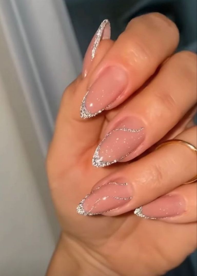 Diamond french nails