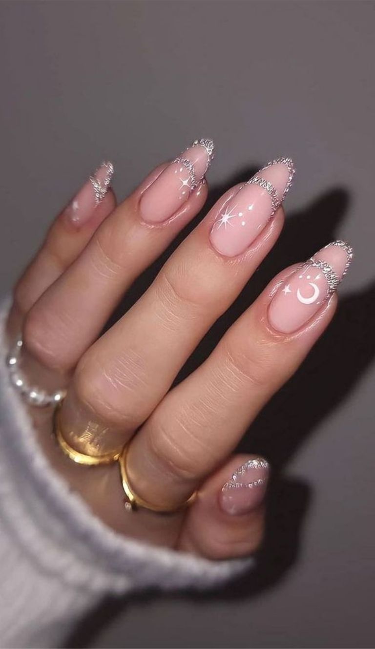 Diamond french nails