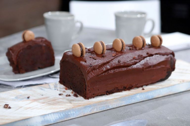 Budín de chocolate con pan