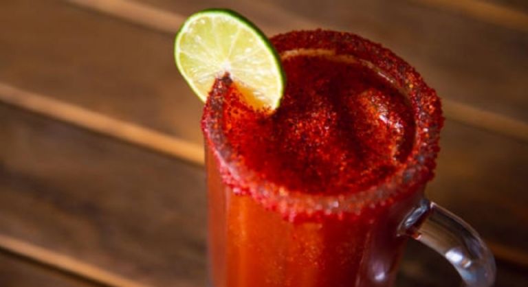 Rica michelada de fresa