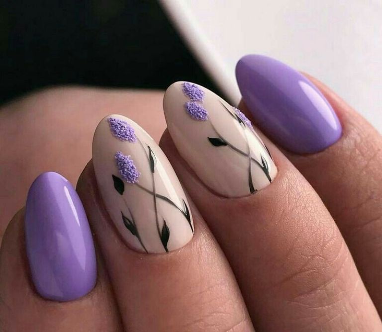 Lavander nails